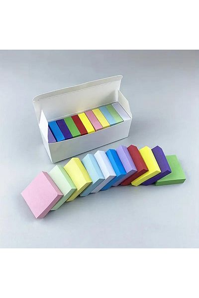 MİNGODAN 1100 Sheets 11 Color Mini Memo Paper and Match Pen Set Perfect for Home School Office Layout