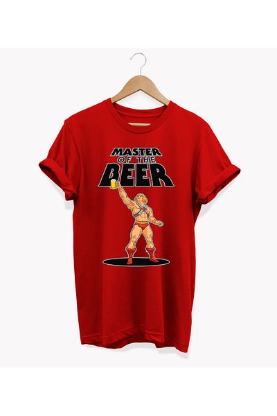 remonz Heeman Beer Printed Crew Neck 100% Cotton Basic T-Shirt - Κανονικό μέγεθος