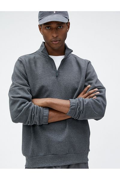 Koton 4wam70122mk Herren-Sweat Anthrazit