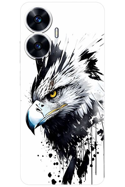 realme C55 (RMX3710) Uyumlu Kılıf Desen Baskılı Silikon Kartal Serisi STK:100...