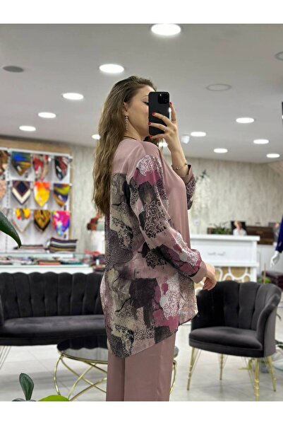 Levidor - Комплект з візерунчастими шифоновими брюками