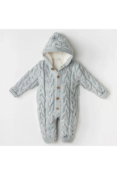 andywawa Andy Wawa Cosmonaut Knitwear Pramsuit Gray Melange