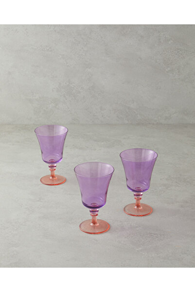 English Home Berry Glass Set of 3 - 280 ml Pink and Orange Cup