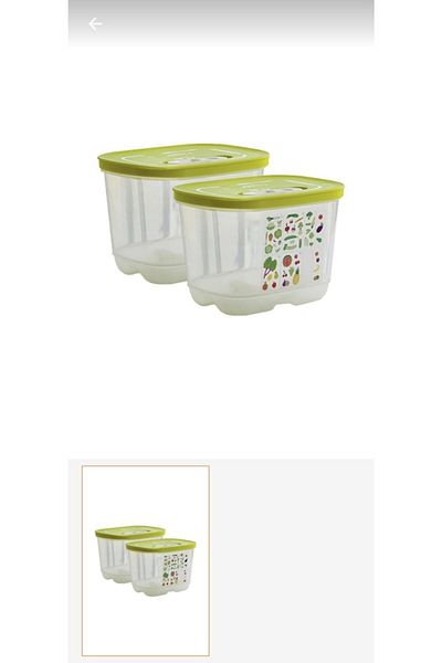 Tupperware Tupperaware Greenhouse Refrigerator Storage Container Vertical (2 X 1.8 Lt)