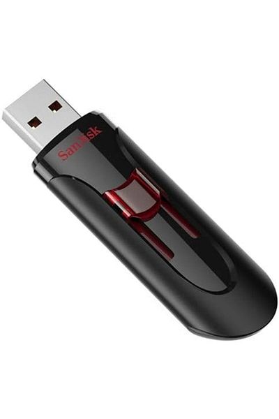 SanDisk محرك أقراص فلاش USB Cruzer Glide 3.0 سعة 64 جيجابايت باللون الأسود