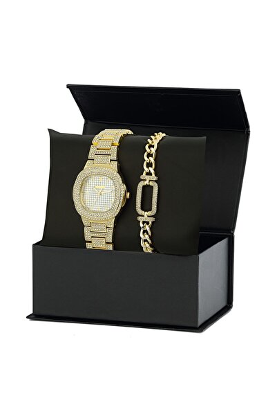 Forentina Zirkon Taşlı Kol Saati Bileklik Kombin Set - Ps219300tr