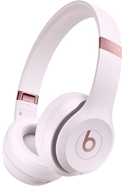 Beats Solo 4 Wireless Bluetooth On-Ear Headphones Matte Pink