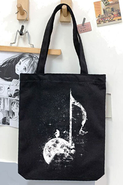 Darkhane حقيبة قماش جبردين سوداء - للجنسين وملاحظة