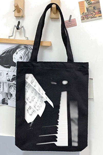 Darkhane حقيبة قماش جبردين لعازف البيانو باللون الأسود للجنسين