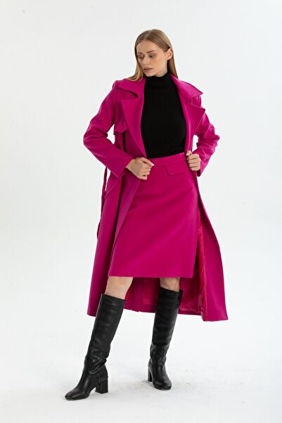 Pitti Women's Fuchsia Windbreaker Coat 70606