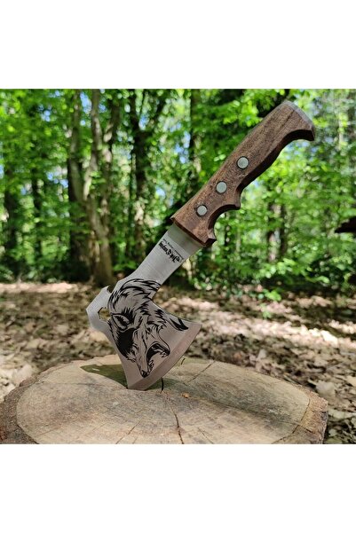 Işıklar Işık Camping Ahşap Kamp Baltası Çantalı