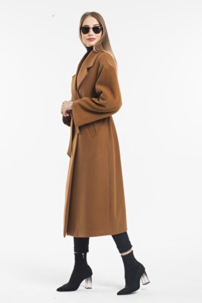 Pitti Taba Oversize Long Coat with Lining and Belt 70594