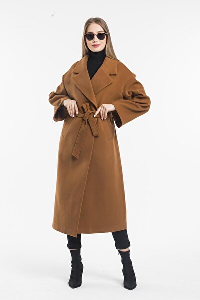 Pitti Taba Oversize Long Coat with Lining and Belt 70594