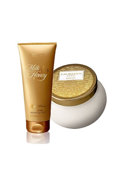Oriflame كريم الجسم المعطر جيورداني جولد إيسينزا + كريم الحليب والعسل الذهبي ...