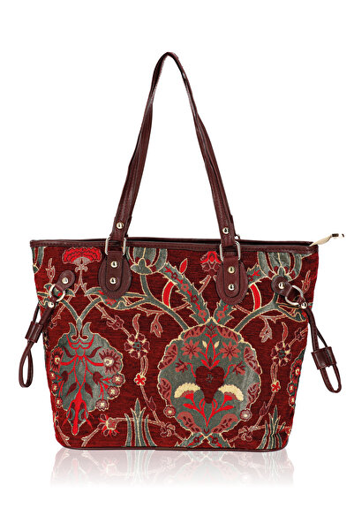 MOTTİF İSTANBUL Omuz Çanta Kadın Çanta Motif Istanbul Otantik Şönil 1025