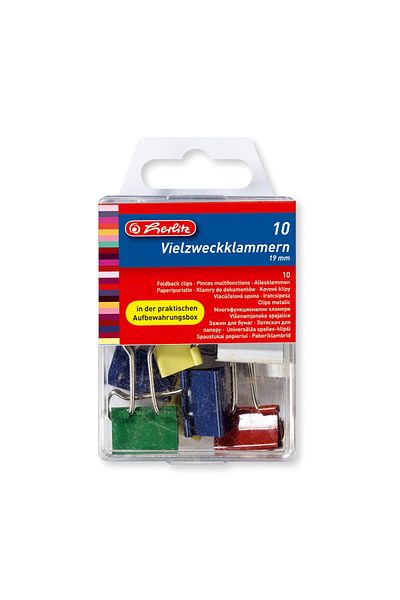 Herlitz Colorful Clip - 10 Pack 257