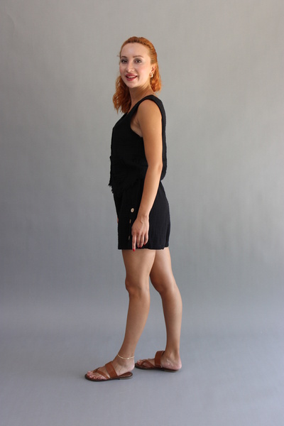 ASC SUN Buttoned Muslin Vest