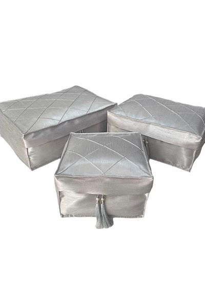 ÇEYİZAL Bag Set Triple Set Ribbed