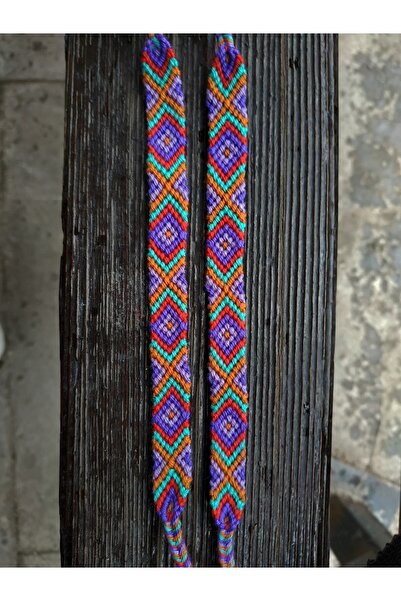 Şengül El Emeği Ip Örgü Magrome Bohem 2'li Set Bileklik