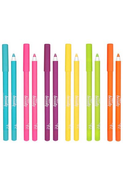 Golden Rose GR MISS BEAUTY COLOEPOP EYEPENCIL 3PCS SET (BRIGHT GREEN,NEON PINK & OCEAN BLUE)