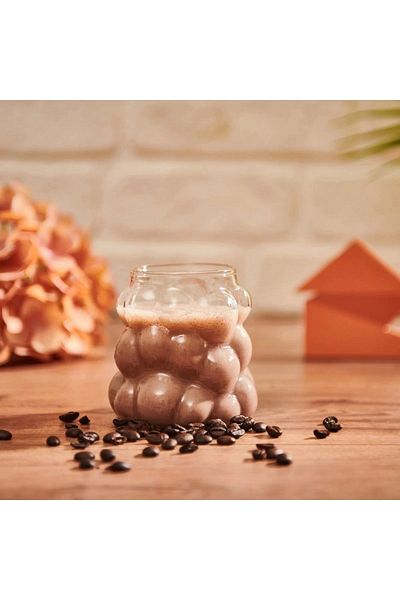 Yenigeldi قطعة واحدة من كوب القهوة المقاوم للحرارة من البورسليكات وكوب العرض