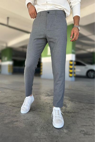Oksit Hel 779 - Slim Fit Cotton School Fabric Παντελόνι