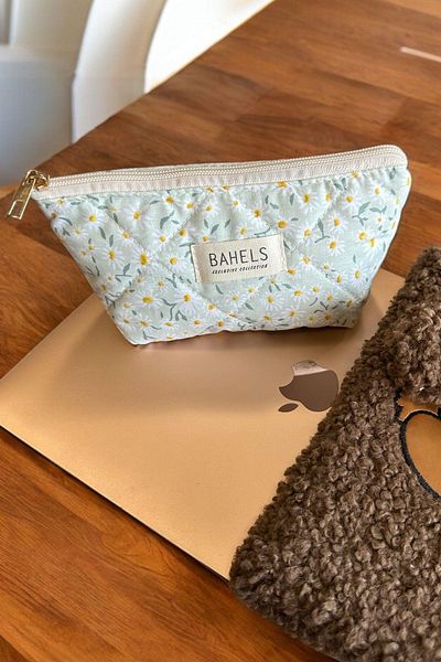 BAHELS Μολυβοθήκη Trend Daisy με φερμουάρ μονής θήκης - Τσάντα μακιγιάζ πορτοφολιού