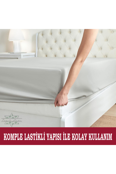 by ballı biocotton Luks 100% Cotton Biocotton - Elastic Single/double/king Size/baby Bedsheet Combed Cotton
