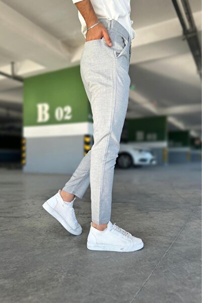 Oksit Hel 779 - Вузькі бавовняні штани зі шкільної тканини