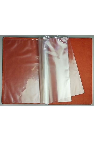 ankara menü A4 Transparent Leather Screw Mounted Plastered Cloth Pattern - 1 Piece