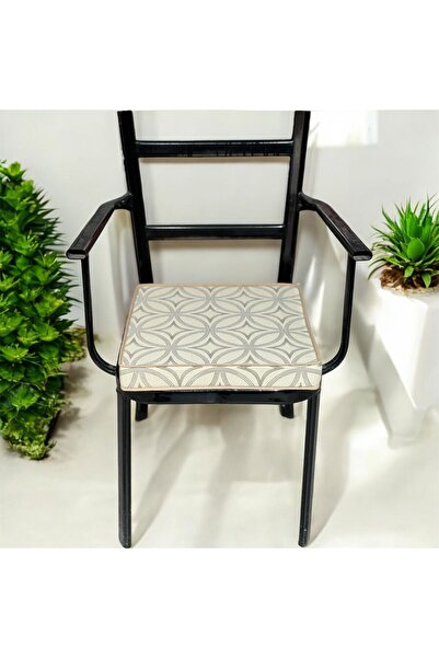 DÜŞLER EV TEKSTİLİ 40*40 Pernă pentru scaun cu model crem