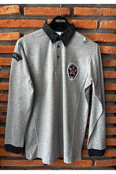 ModaCanel Yeni Kamu Personel Pamuklu Uzun Kol Unisex Kalıp Özel Güvenlik Sweatshirt (Uzun Kol Pamuk Likra)