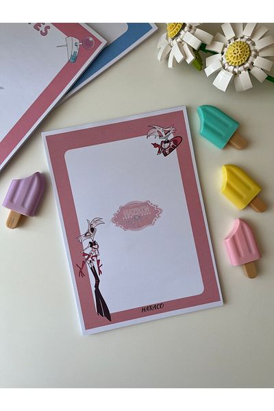 Hara Company Angeldust A5 Size Hazbin Hotel Notepad