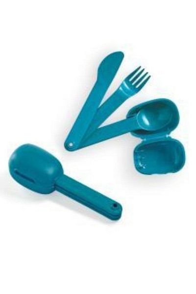 Tupperware Boxed Spoon Fork Knife Camping and Picnic Set