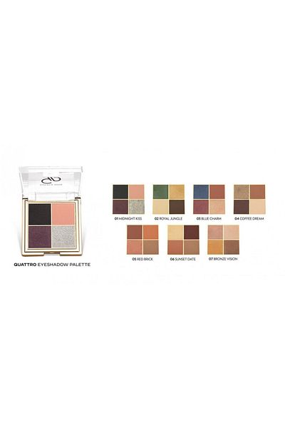 Golden Rose GR QUATTRO EYESHADOW PALETTE NO 07 BRONZE VISION