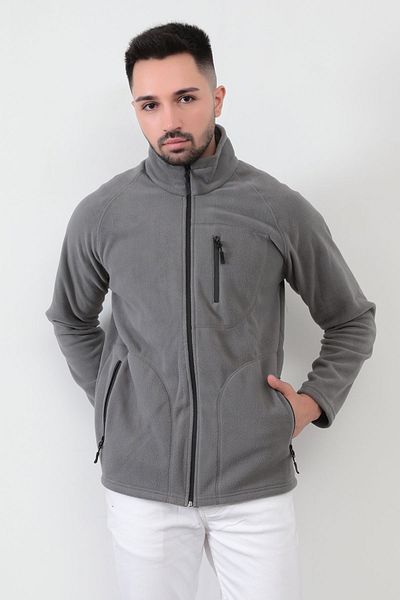 JB John Borners Men's Micro Fleece - with Pocket Stitching and Zip