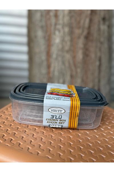 POINTTECH 0494 Deep Freezer and Refrigerator Storage Set - 3-Piece 300Ml/500Ml/850Ml (Suitable for Guida Theme)