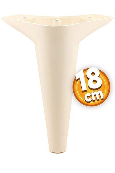 Badem10 Aspen Mobilier de lux Canapea Fotoliu Tv Unitate Consolă Riser Picior Picioare 18 Cm Cremă Picior