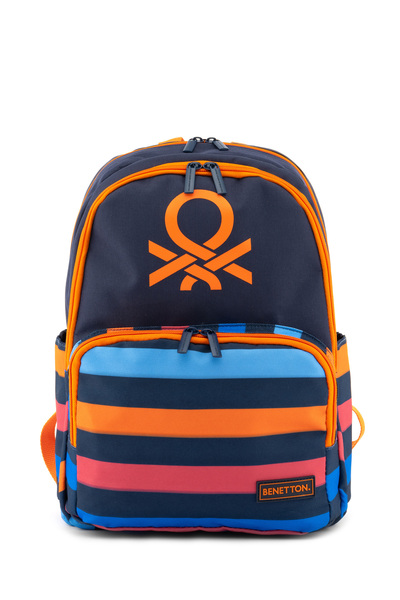 United Colors of Benetton Geantă pentru școala primară pentru băieți - cu det...