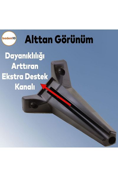 Badem10 Canapea de lux din cedru - Unitate TV neagra de 20 cm, fotoliu si picioare console