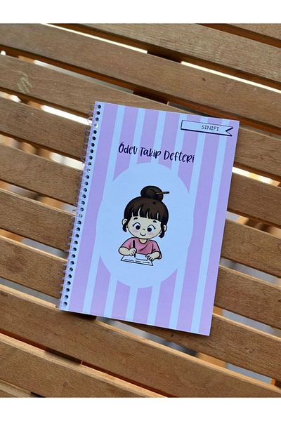 EyER Shoping 1 Yillik Pink Children's Homework Tracker