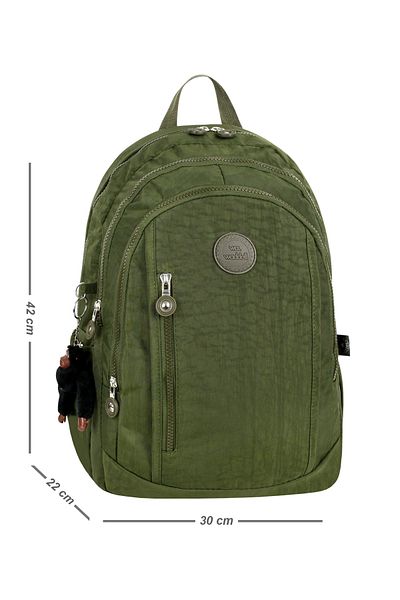 Çanta Trend Luxury Crinkle Monkey High School and Middle School Backpack with Gift - Schoolbag