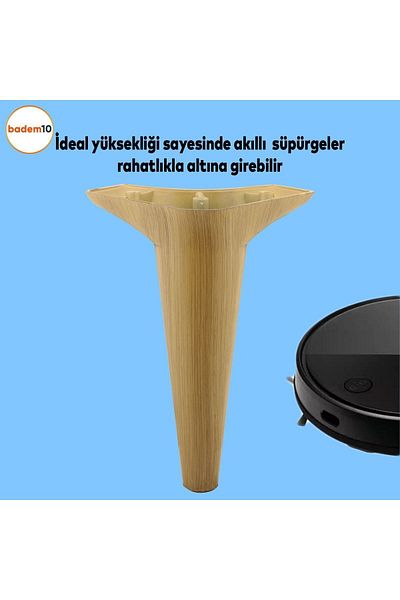 Badem10 Aspen Mobilier de lux Canapea Fotoliu Unitate TV Consolă Picior Picioare 20 Cm (4 BUC.)