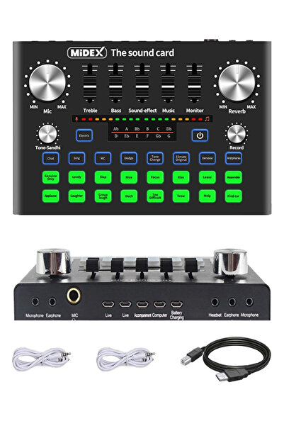 Lastvoice Bm800 Live Plus Set Efektli Ses Kartı Mikrofon Stand Kayıt Canlı Yayın Seti