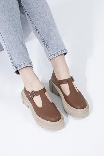 CZ London Genuine Leather Women's Window Casual Shoes High Serrated Sole