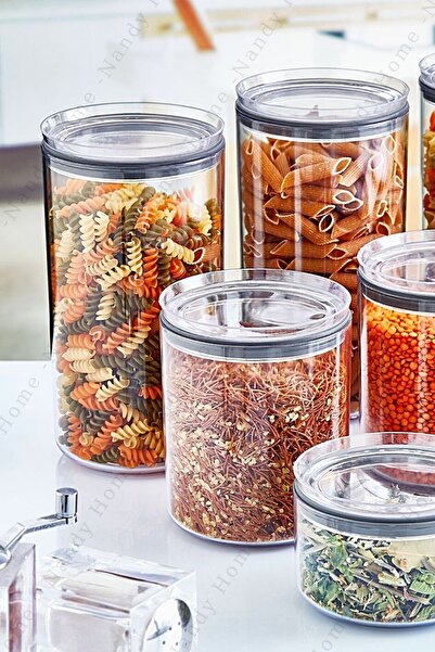 Nandy Home 0.85 Lt Leak Proof Lid, Round 3-Piece Storage Container Set with Silicone Gasket