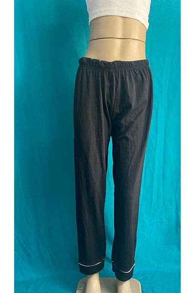MAYSSTORE Pantaloni de pijama din bumbac cu manșete