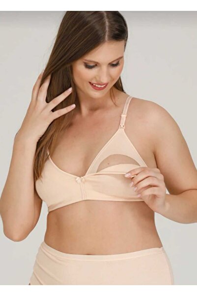 PATRON Ecem Yıldız حمالة صدر للرضاعة بدون سلك (بدون سلك) بدون حشوة مرنة ومريحة