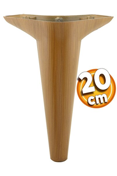 Badem10 Aspen Lüks Mobilya Kanepe Koltuk Tv Ünitesi Konsol Yükseltici Ayağı Ayakları 20 Cm Ahşap Desenli