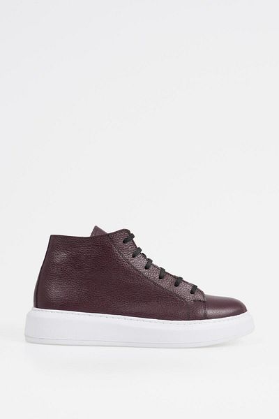 CZ London Men's Winter Leather Lace-Up Boots - Sports Sole Shoes
